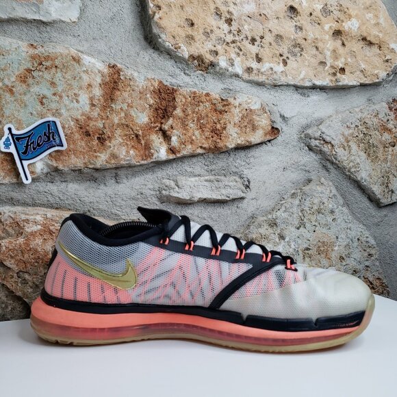 Nike KD 6 Elite Gold Athletic Basketball Mens Sz 12 Very RARE PROMO SAMPLE Shoes main image 4
